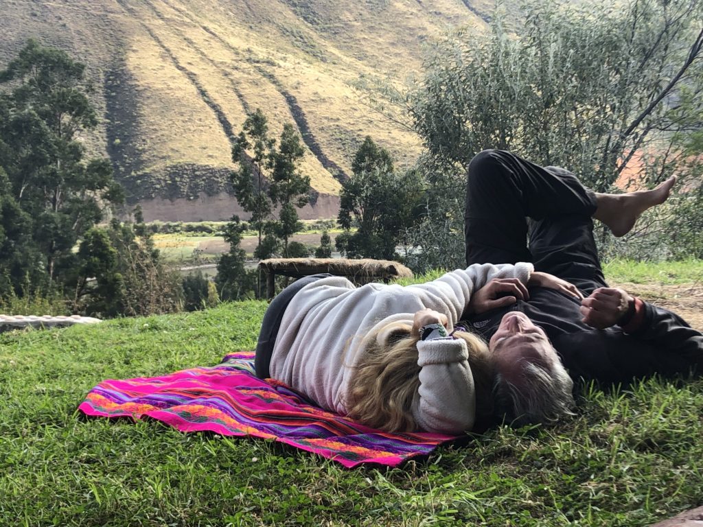 Me with my love near Pisac in Peru at Nuna Ayni